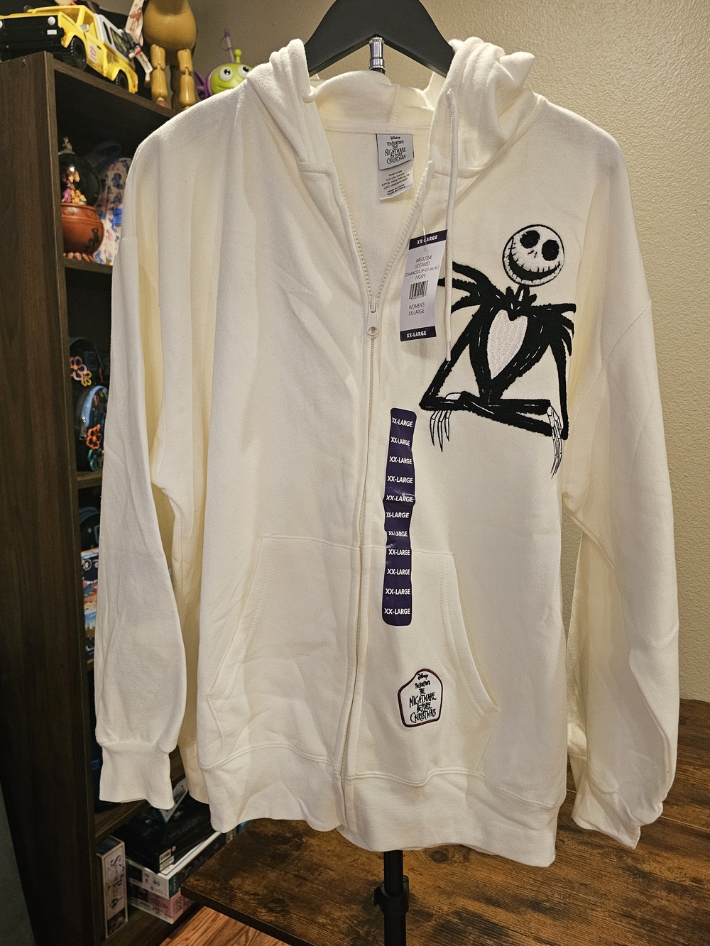 NWT Disney The Nightmare Before Christmas Jack Skellington Full-zip Hoodie